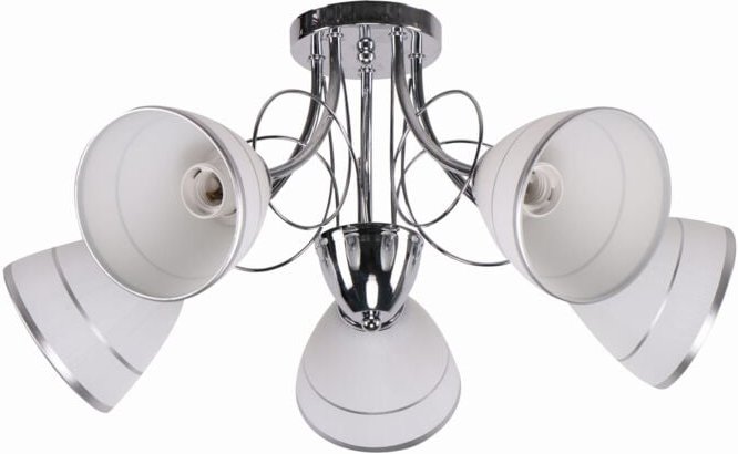 ELOTTE Kronleuchter 5X40W E27 WEISS 35-77936 Candellux