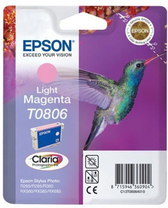 Epson Tintenkartusche Stylus Photo PX700W/800FW/R265/285/360/RX560/585, C13T0806 (C13T08064021)