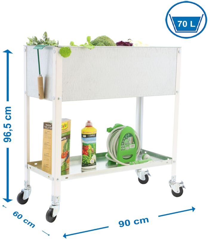 Simonrack Simongarden Urban Top Regal weiß verzinkt