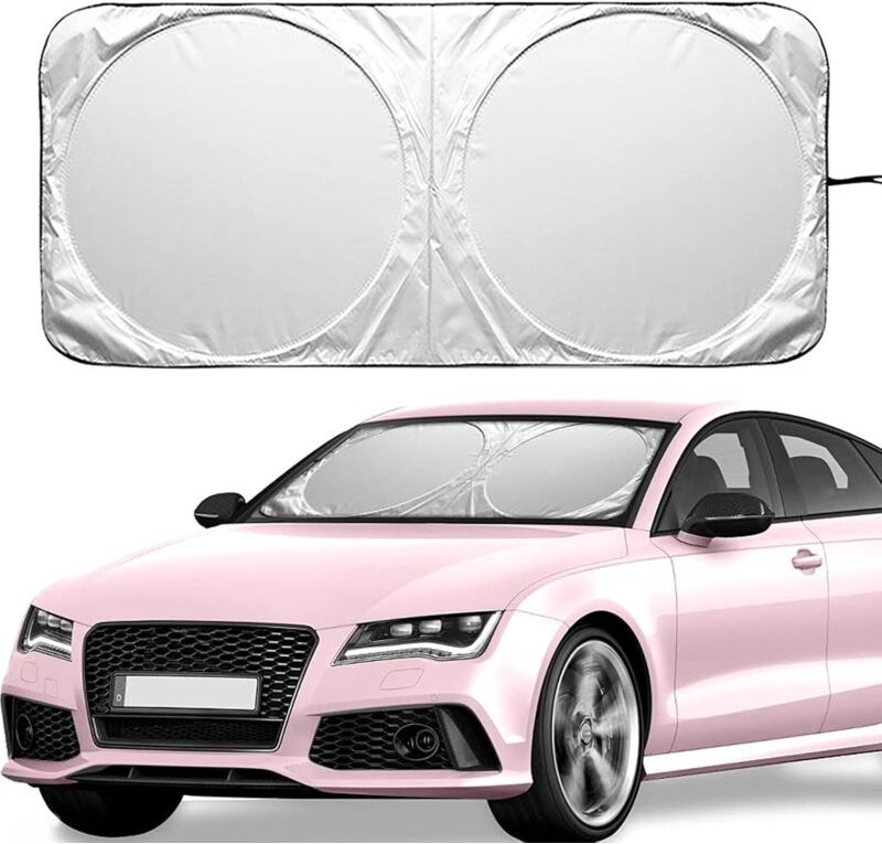 Sonnenschutz für die Frontscheibe des Autos, Sonnenschutz für die Windschutzscheibe des Autos, gegen UV-Strahlung (150 x...