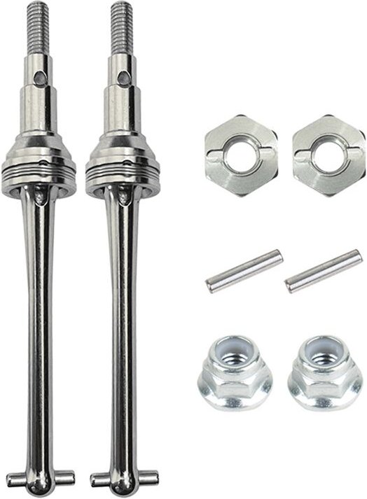 Metall-Vorderradantriebswelle cvd und 12-Mm-Radsechskant für Go H16 16207 16208 16209 16210 1/16 RC-Auto-Upgrade-Teile