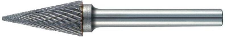 Frässtift SKM Ø 3 mm Kopflänge 12 mm Schaft-Ø 3 mm Hartmetall Verzahnung Normal, fein
