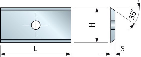 35°-Plättchen 7,6x12x1,5 - F03FH02902 -CG08MAA310