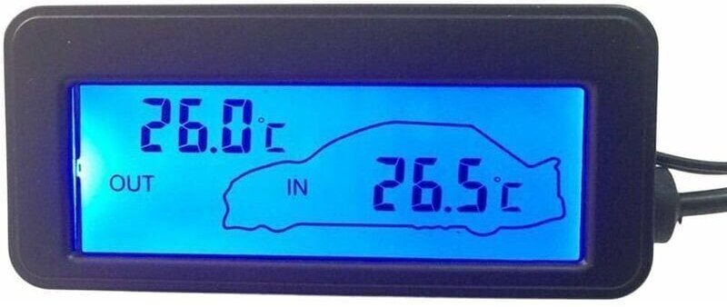 12V Auto Innen Außen Thermometer Digital Thermometer Auto Thermometer Hintergrundbeleuchtung Mini lcd Thermometer Auto I...