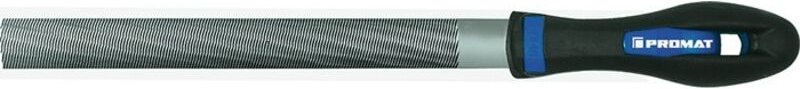 Promat - Werkstattfeile din 7261 Länge 200 mm Querschnitt 20 x 6 mm Hieb 2 Halbrund 2K-Ergo