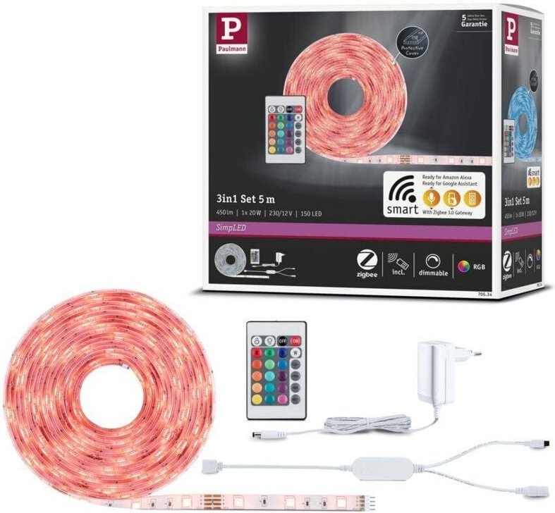 Paulmann - SimpLED Strip rgb Komplettset 5m Smart SimpLED Strip