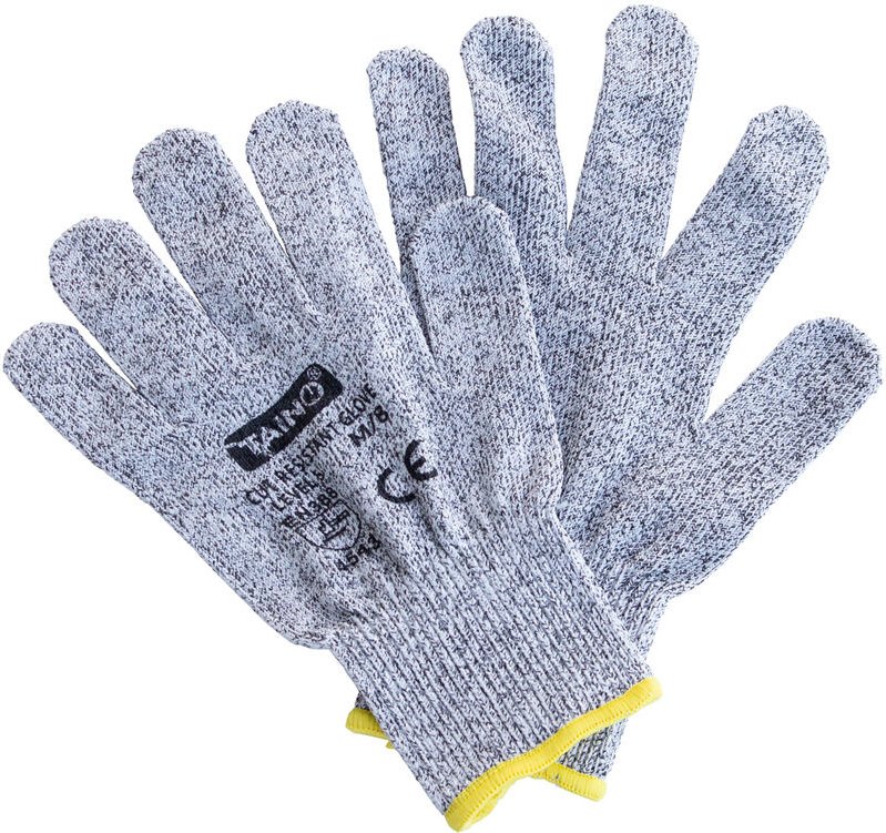Schnittschutzhandschuhe Klasse 5 EN388 2er Set Größe m - Grau - Taino