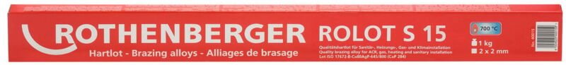 ROTHENBERGER ROLOT S15,nach ISO 17672, 2x2x500mm, 1kg - 40015
