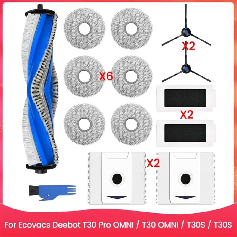Zubehörset für T30 Pro omni Combo Hauptseitenbürste