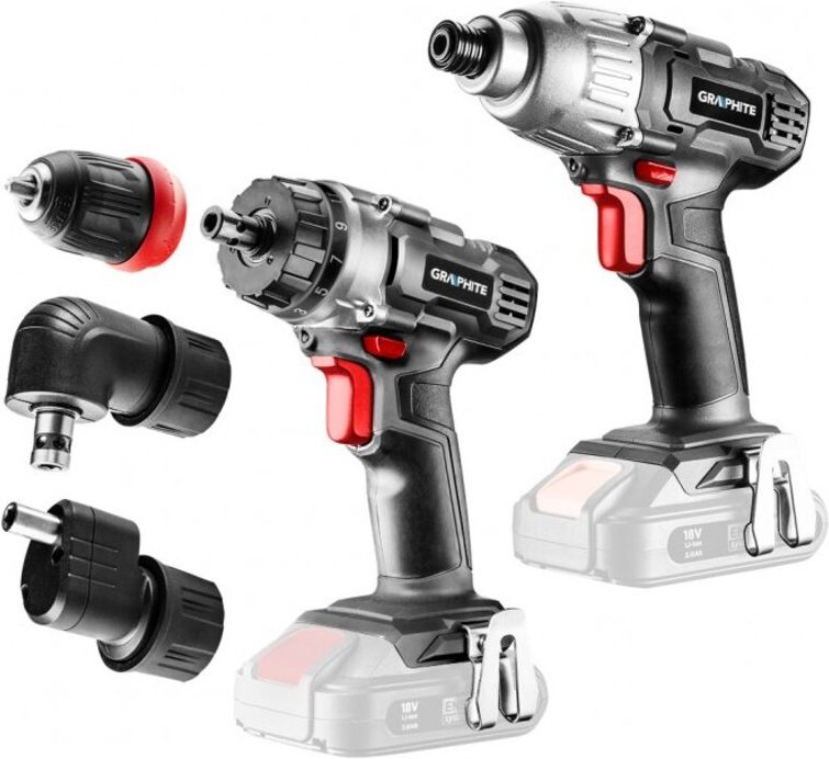 Thumbnail - E+ Set: Bohrschrauber 58G022-AD mit Schlagschrauber 58G012