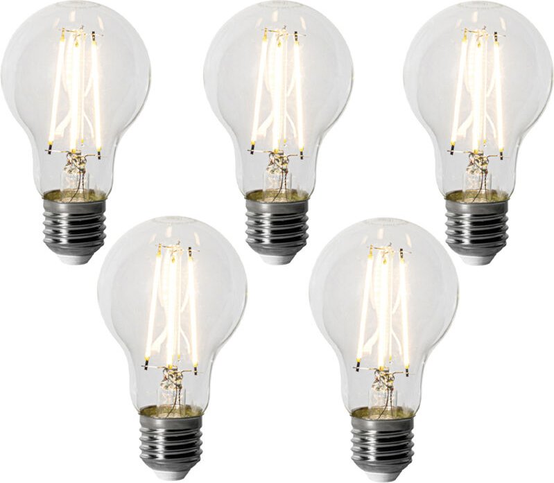 5er-Set E27 Dimmbare LED-Glühbirnen A60 6W 500 lm 3000K