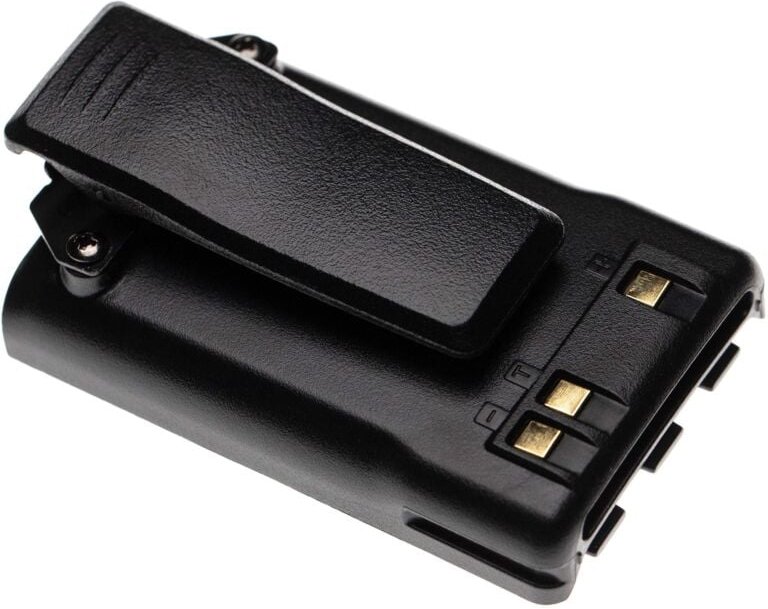 vhbw Akku Ersatz für Alinco EBP-88, EBP-88H für Funkgerät, Walkie Talkie (2000 mAh, 7,4 V, Li-Ion) + Gürtelclip