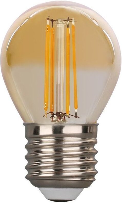 LED-Glühbirne E27 4W G45 (Golfball) Eq 40W bernstein Farbtemperatur: Warmweiß 2200K