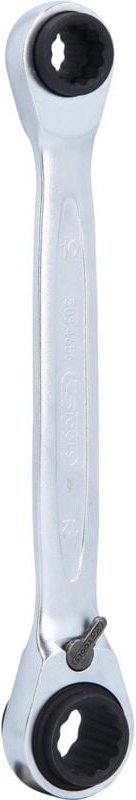 4 in 1 GEARplus umschaltbar Doppel-Ratschenringschlüssel, 8x10x12x13mm