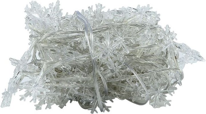 Weihnachtsinstallation, 6 m, 40 LEDs, 220 v, USB-Anschluss, linear mit Kanten, zusammenschaltbar, warmweiß