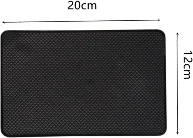 Auto - Rutschfeste Matte, Ablagematte, Silikonmatte für Auto, Armaturenbrett, Handyhalterung, Schwarz-A