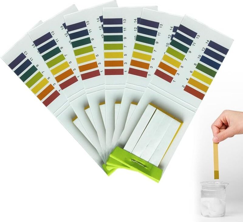 pH-Teststreifen, pH-Tester, pH-Indikator, pH-Papier für Wasser, Boden, Getränke und andere Substanzen