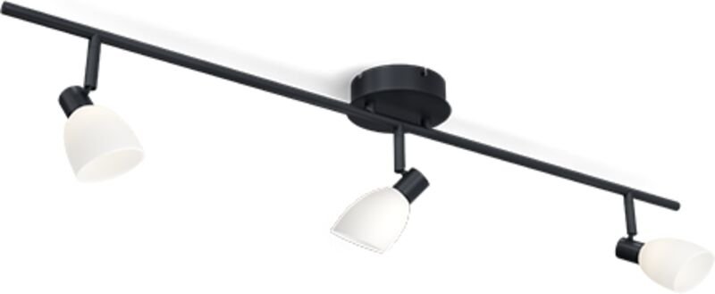 0 DeckeSpotlightBarSchwarz,OpalGlas3xG9