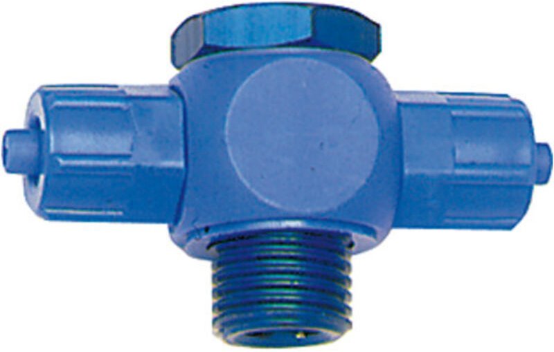 T-Verschraubung, Hohlschraube drehbar, g 1/8, Schlauch 6/4, pom - Riegler