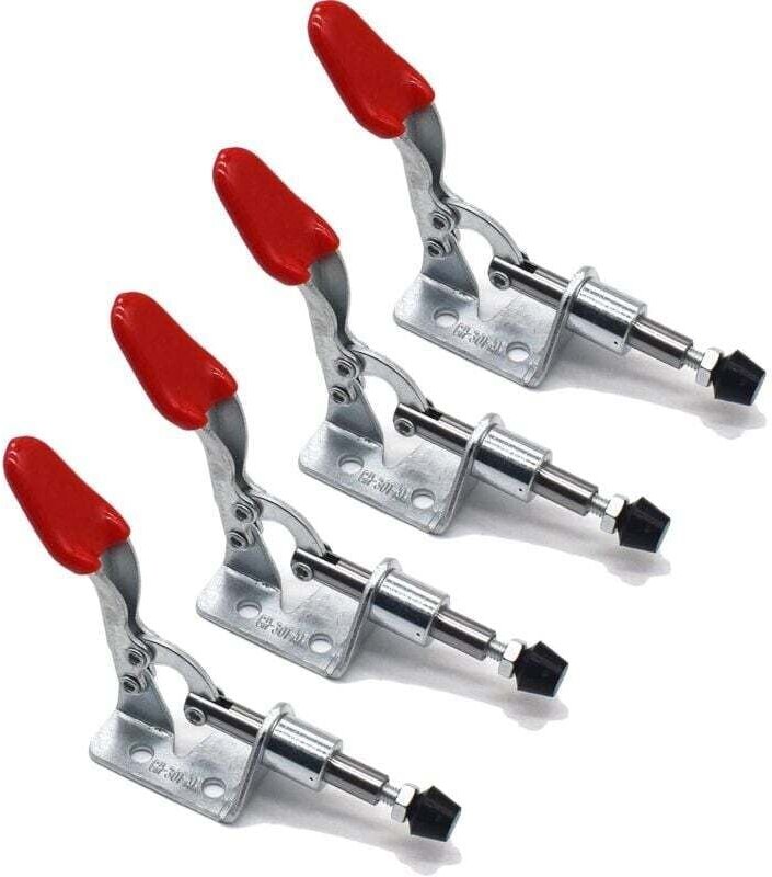 4-teiliges horizontales Klemmen-Handwerkzeug mit Push-Pull-Funktion, Schnellspanner-Knebelklemme, für Maschinenbetrieb, ...