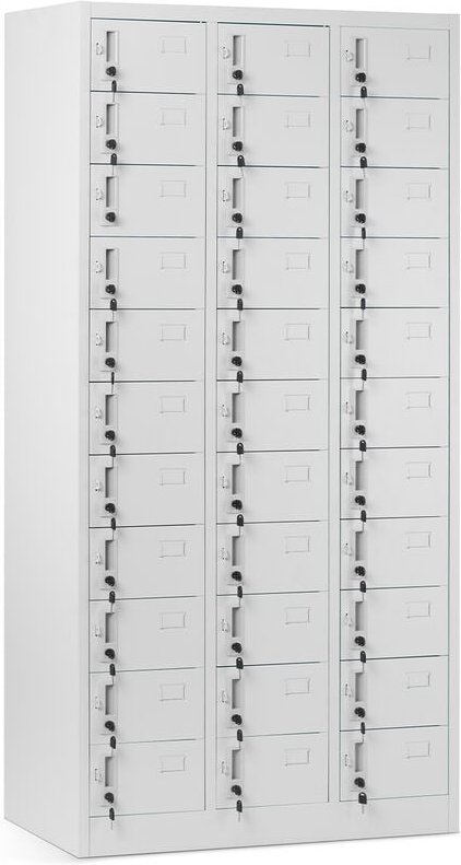 Schließfachschrank 3B11A mit 33 Fächern Metallschrank Wertfachschrank Fächerschrank Spind Metall Pulverbeschichtung 185 ...