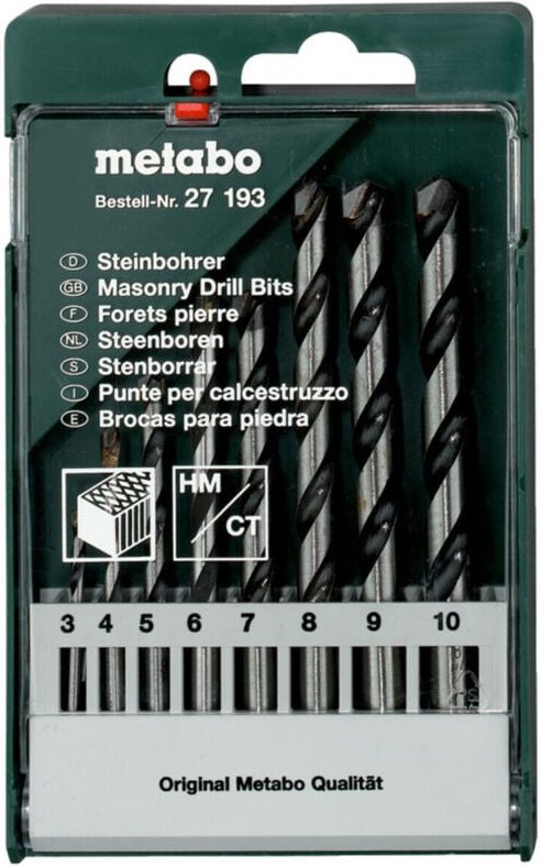 Metabo - Steinbohrer-Kassette, 8-tlg.