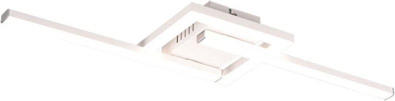 Reality Leuchten - led Deckenleuchte Wohnzimmerlampe Deckenlampe weiß 1 flammig, Metall Kunststoff, 1x led neutralweiß 1...