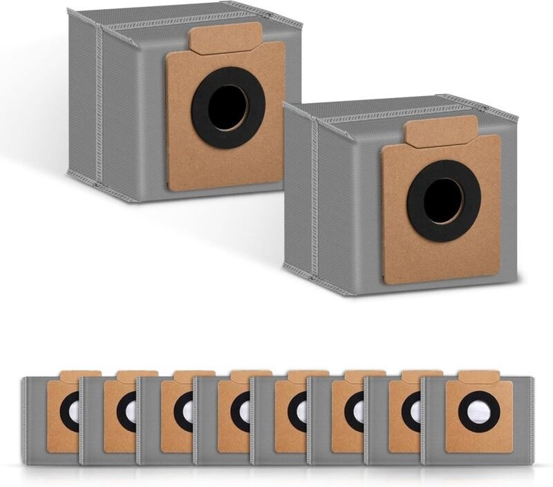 10er-Pack Staubbeutel für Eufy Clean X8 Pro / X10 Pro Omni Staubsauger, Selbstreinigungsstation, Ersatzzubehör - Sollbry