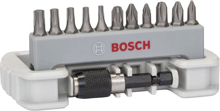 11tlg. Schrauberbit-Set inklusive Bithalter PH1 PH2 PH3 PZ1 PZ2 PZ3 T10 T15 T20 T25 T30 25 mm - Bosch