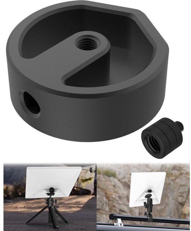 Mini-Stativadapter – Stativadapter aus Aluminiumlegierung für Mini – 1/4 Zoll 20 und 3/8 Zoll 16 Gewinde – ermöglicht di...