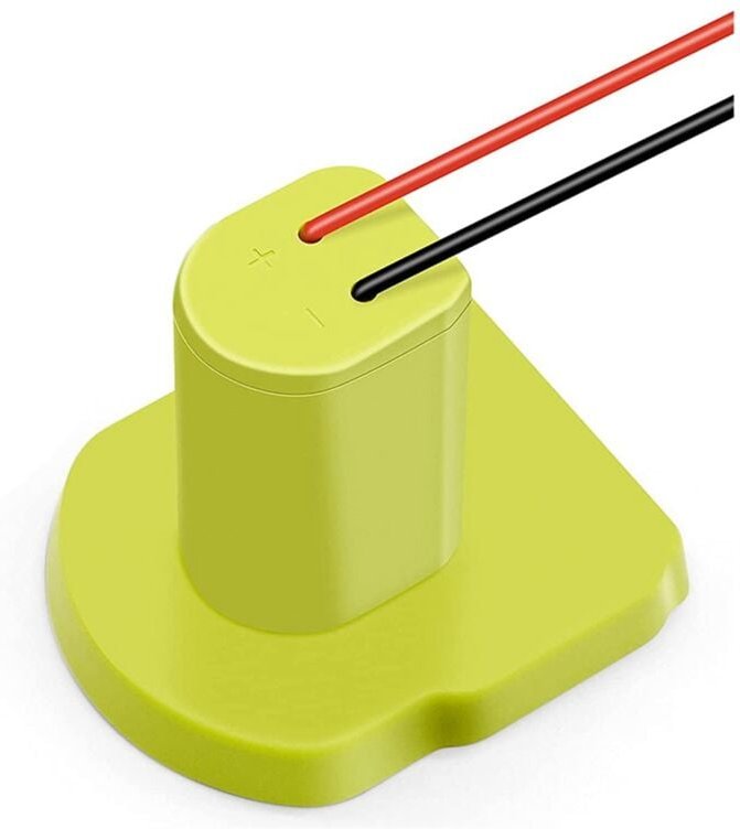 Für Akkuadapter One+ 18V Li-Ionen-Akku, Stromkonverter mit 12 Gauge-Kabel