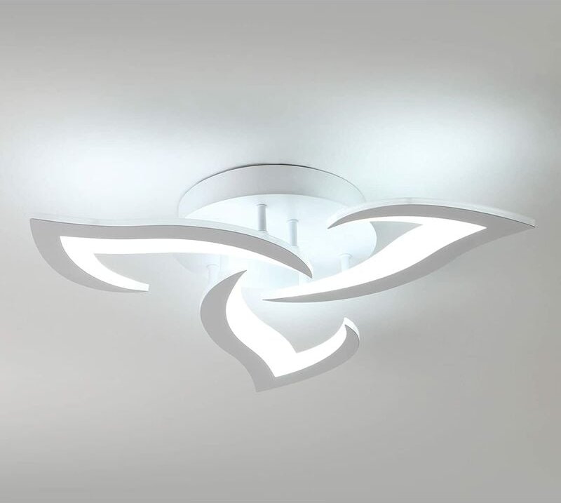 GOECO LED Deckenleuchte 36W Modernes Design Kreative Blumenform Deckenlampe Kaltweiß 6000K Für Wohnzimmer Schlafzimmer E...