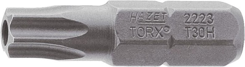 Bit 2223-T7H ∙ 1/4 Zoll (6,3 mm) Sechskant massiv ∙ Tamper Resistant torx® Profil ∙ sw T7H