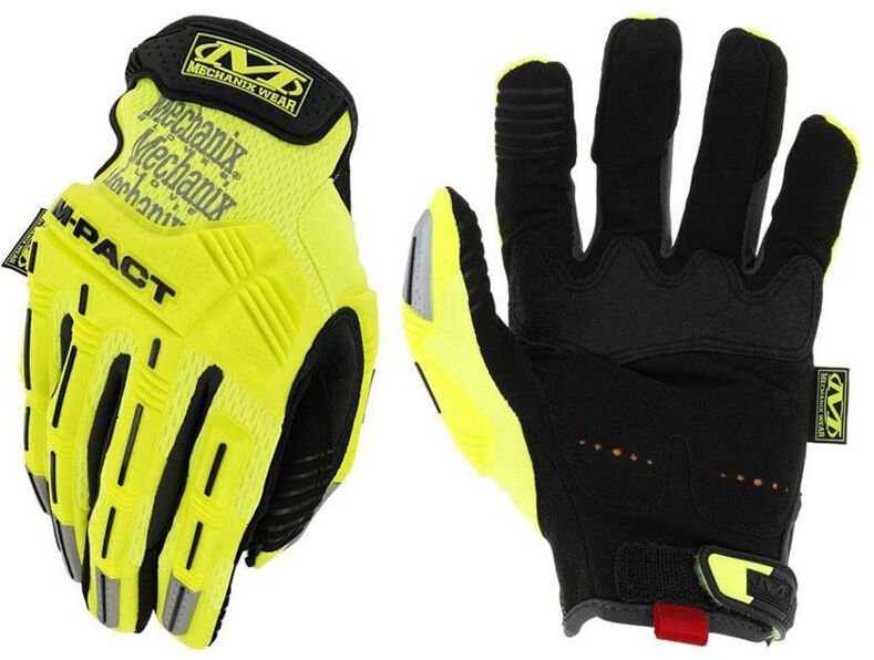 Mechanix Wear M-Pact Hi-Viz Handschuhe Gelb Größe M