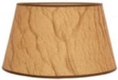 Fabrilamp - Lampenschirm salma e27 pergament 15dx12dx13h konisch offen konisch