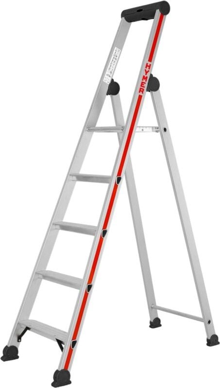 FP - Hymer Stufenstehleiter SC40 Stehleiter mit 3 Stufen Leiter - 402603