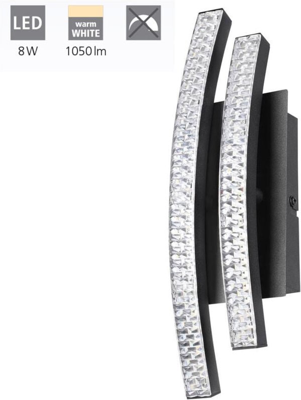 Led Wandleuchte Lejias schwarz Deckenlampe 1.050 lm Leuchte Wohnzimmer - Eglo