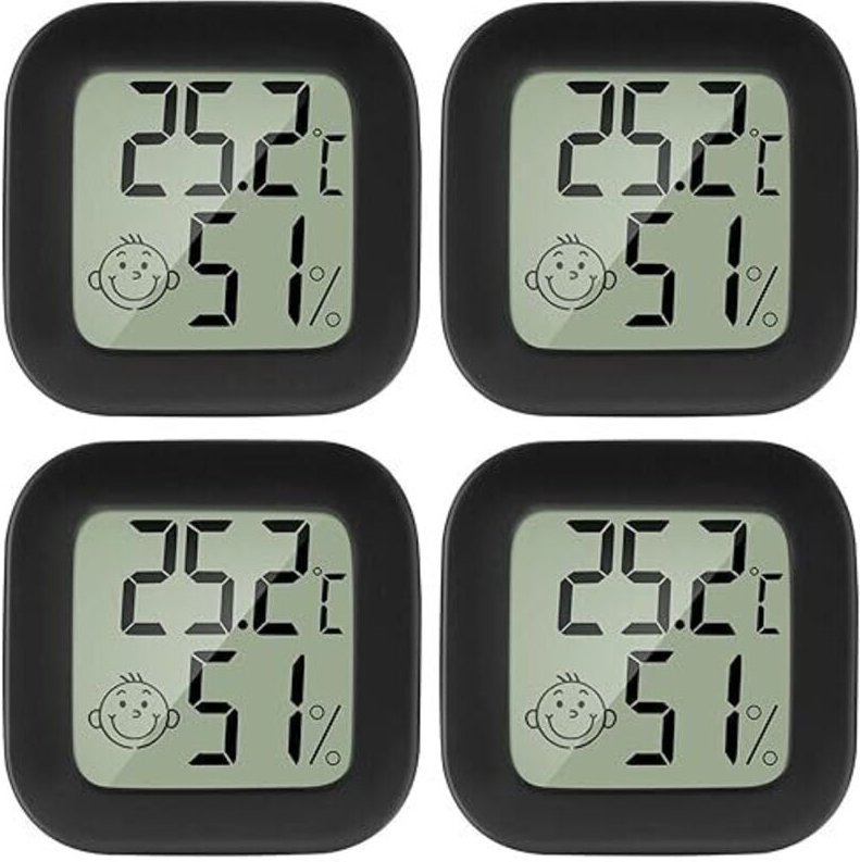 LCD Digital Mini Thermometer Hygrometer Temperatur Luftfeuchtigkeit Messgerät Gauge für Gewächshaus Startseite Büro