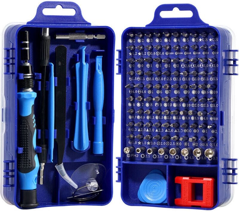 115-in-1-Werkzeug zur Demontage und Reparatur von Uhren und Mobiltelefonen, 115-in-1-Schraubendreher-Set, Chrom-Vanadium...