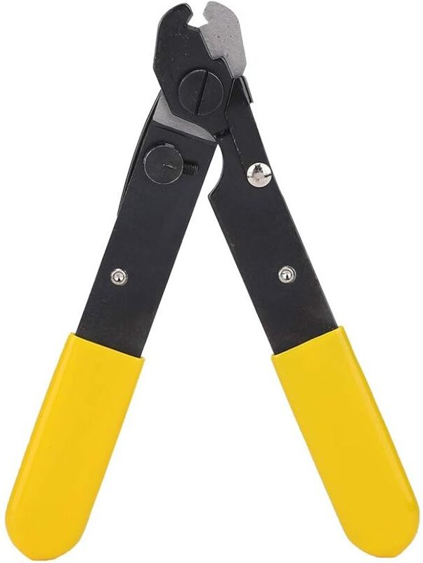 Lntyq - Isolierte Abisolierzange, Glasfaserkabelschneider-Handwerkzeug für 125 um–250 um Kabel