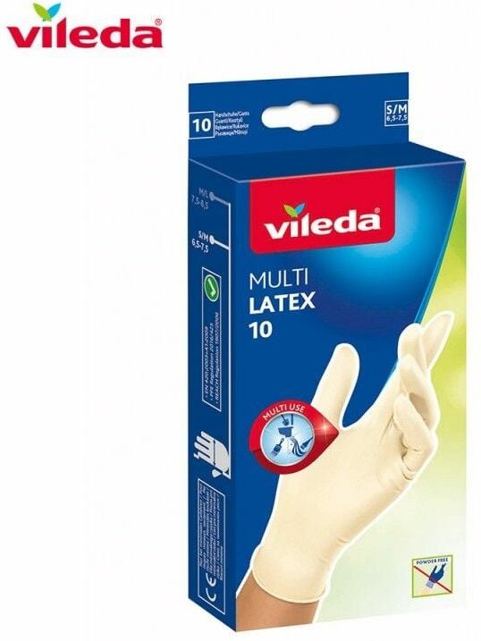 Thumbnail - Multi-Latex-Handschuh 10 Einheiten. Größe s/m 145941 Vileda