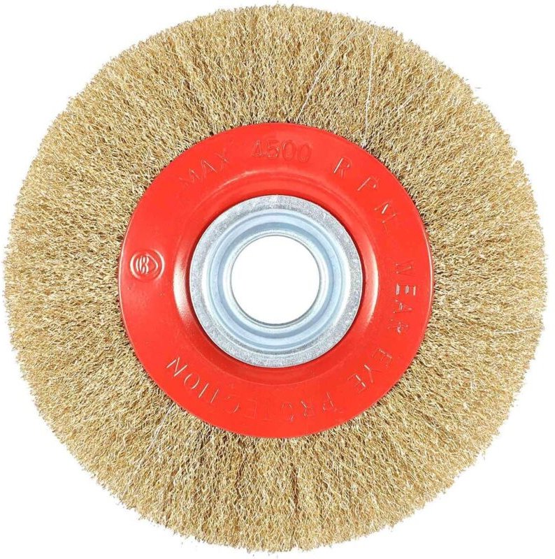 Stk. 8 Zoll Edelstahl-Flachbürsten-Adapterring zum Polieren von Doppelschleifmaschinen