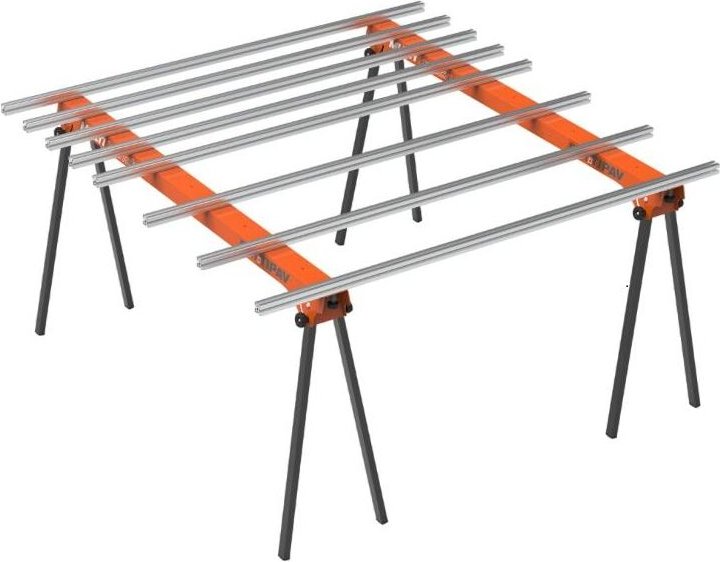 Tragbare werkbank fur fliesenplatten 150x152 cm Battipav multi bench