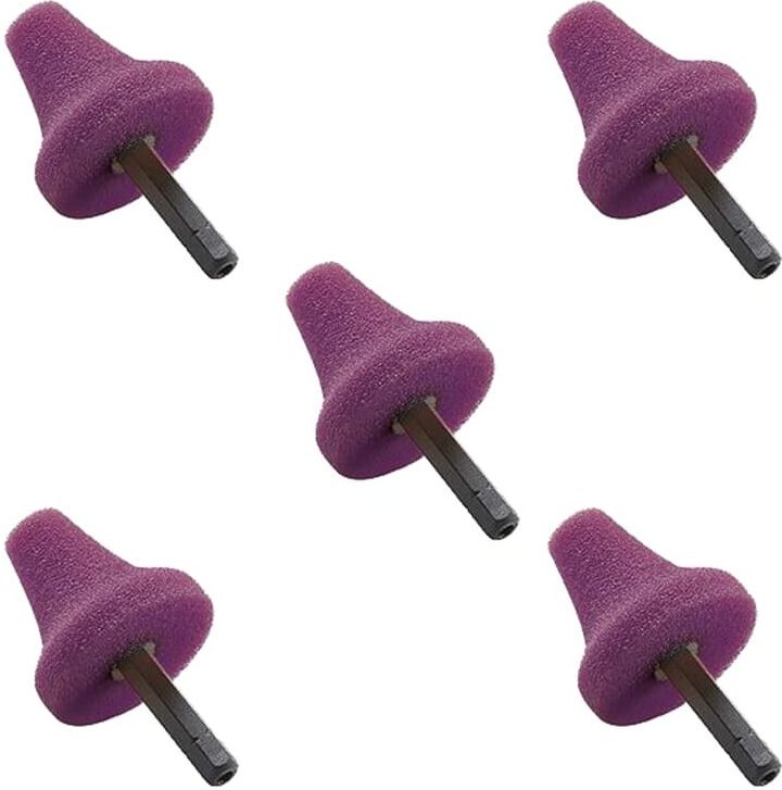 Flex - Polierschwamm pk-v Violett 35 hex 5 Stück, Kegelform 517.801