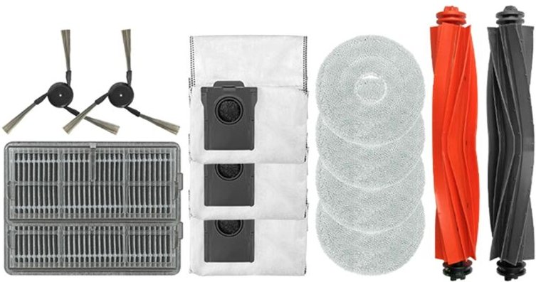 Für X40Pro Wichtigsten Roller Seite Pinsel Hepa-Filter Mopp Tuch