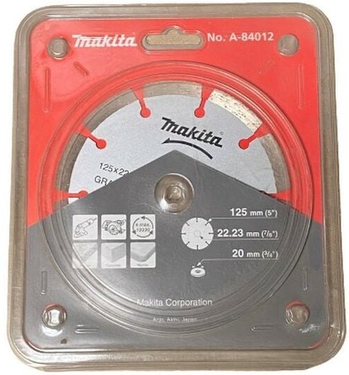 Diamantscheibe ø 125 mm Granit A-84012 Winkelschleifer Handsäge - Makita