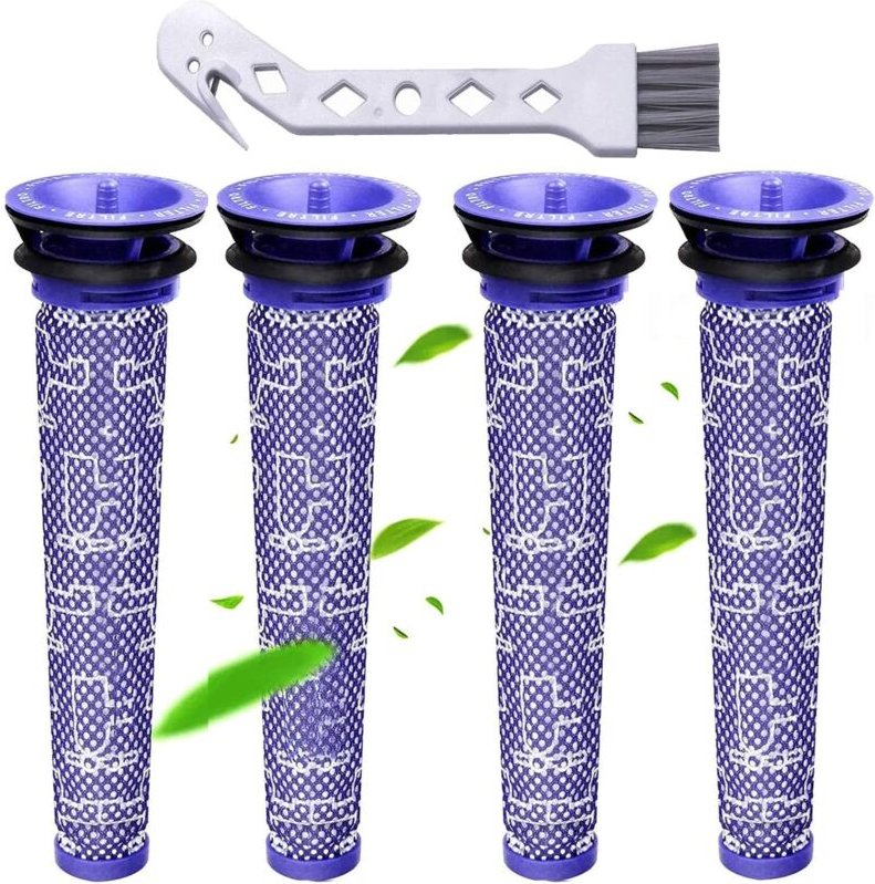 Thumbnail - Gotrays - Filter für Dyson, Ersatzfilter für Dyson DC58 DC59 DC61 DC62 DC74 V6 V7 V8, Standard-Materialmix-Filter, 4er-P...