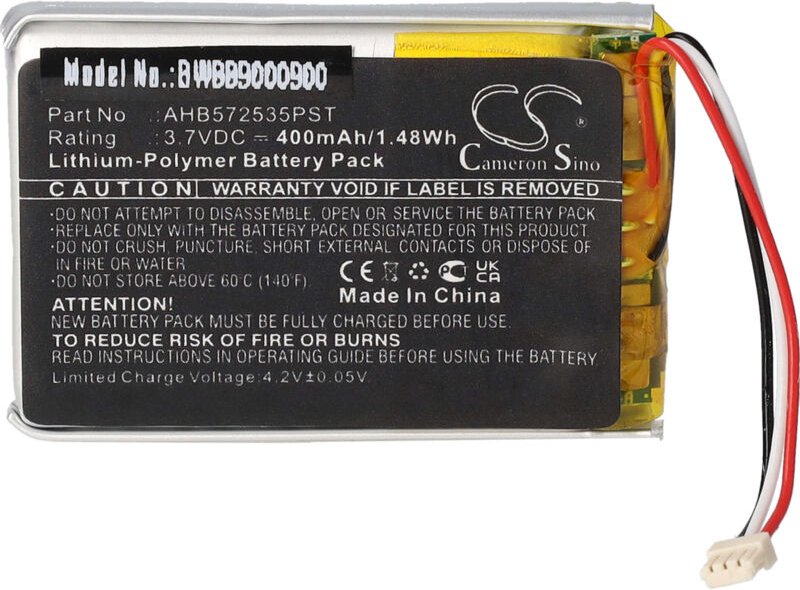 Vhbw - Akku Ersatz für Jabra AHB572535PST für Wireless Headset Kopfhörer (400 mAh, 3,7 v, Li-Polymer)