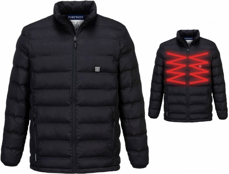 Portwest - Beheizbare Jacke Tunnel - Größe xxl - Ultraschallbeheizt - S547BKRXXL