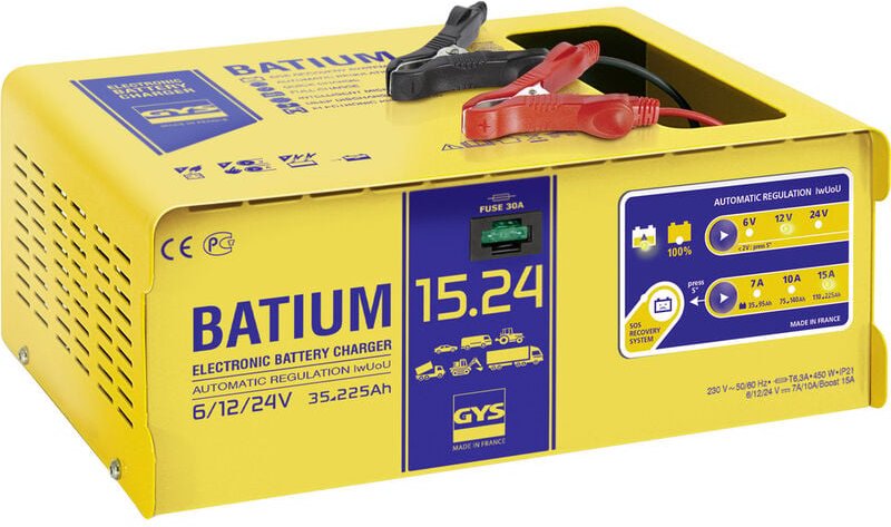 GYS BATIUM 15.24 024526 Automatikladegerät 6 V, 12 V, 24 V 22 A 22 A